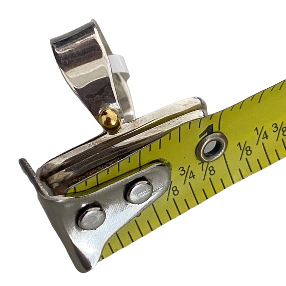 NWT Sterling silver large ring gemstone oyster copper turquoise size 7 - Picture 7 of 10